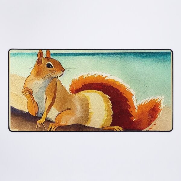 Item preview, Squirrel sunbathing at the Beach designed and sold by recollectionsv.