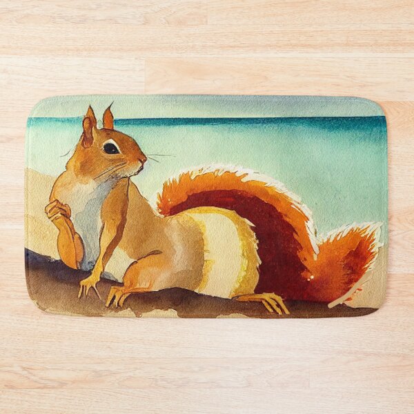 Item preview, Squirrel sunbathing at the Beach designed and sold by recollectionsv.