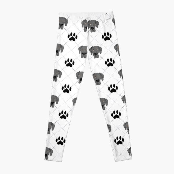Blue Great Dane Plaid Leggings