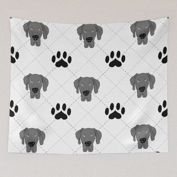 Item preview, Blue Great Dane Plaid designed and sold by SonneFaunArt.