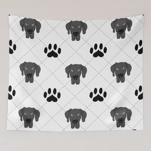 Item preview, Black Great Dane Plaid designed and sold by SonneFaunArt.