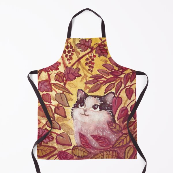 Item preview, A Cat In Autumn Berry Bush Painting designed and sold by mauricucumber.