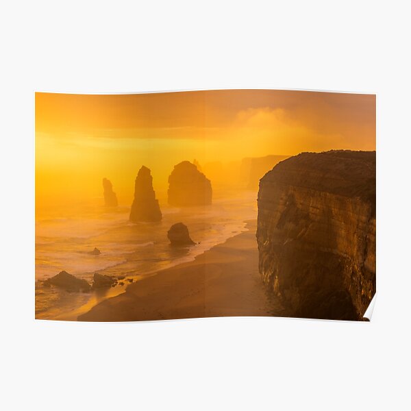 Sunset. The Twelve Apostles. Poster