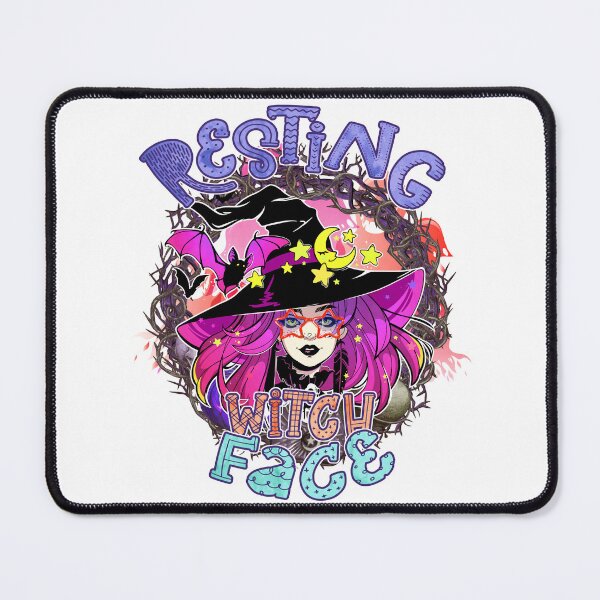 Item preview, HAPPY HALLOWEEN RESTING WITCH FACE designed and sold by marie1919.