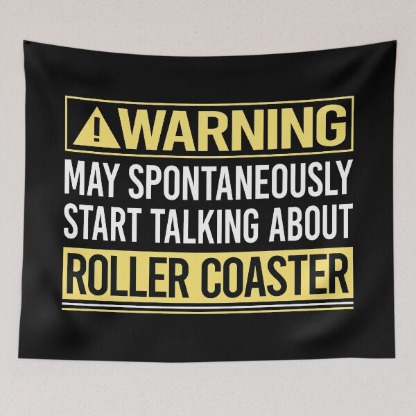 Item preview, Warning About Roller Coaster Coasters Rollercoaster designed and sold by WrightTrouble.