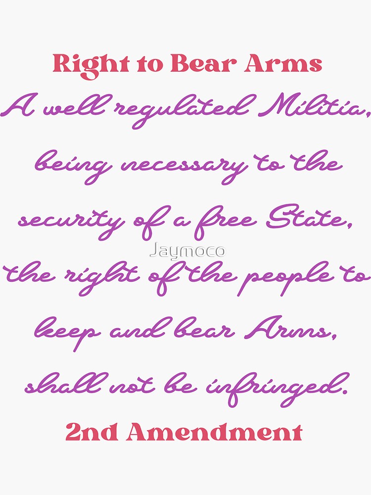 bill-of-rights-2nd-amendment-right-to-bear-arms-sticker-for-sale-by