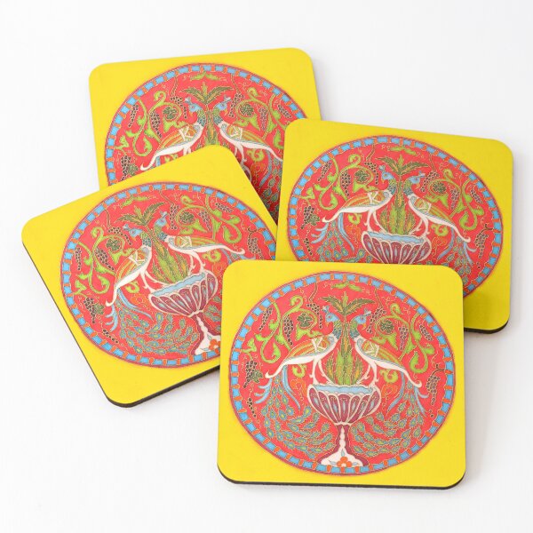 Item preview, Armenian Peacocks painting on silk designed and sold by Melvyn Kahan.