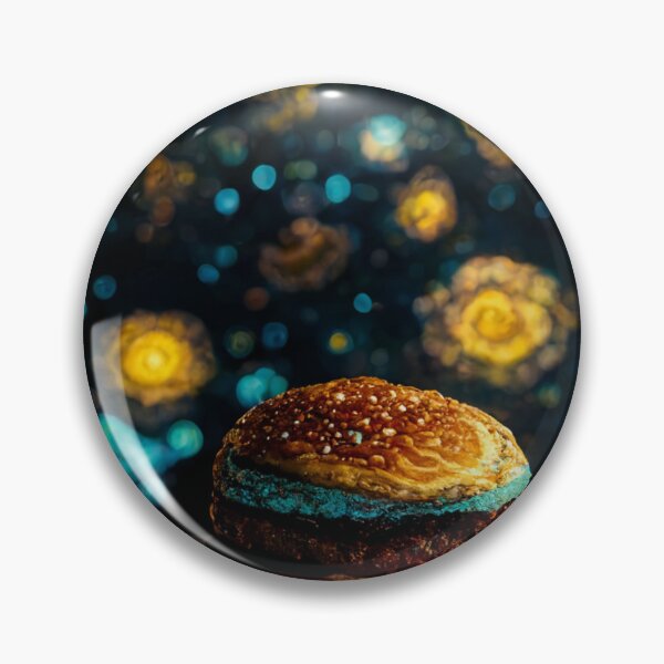 Item preview, Hamburger in Van Gogh Starry Night style designed and sold by NonSonoKoreano.