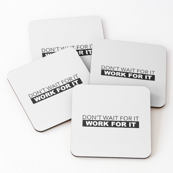 Item preview, Motivational Quote - Don't Wait For It Work For It designed and sold by motivationaltee.