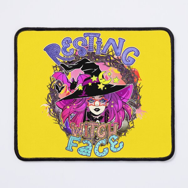 Item preview, HAPPY HALLOWEEN RESTING WITCH FACE designed and sold by marie1919.