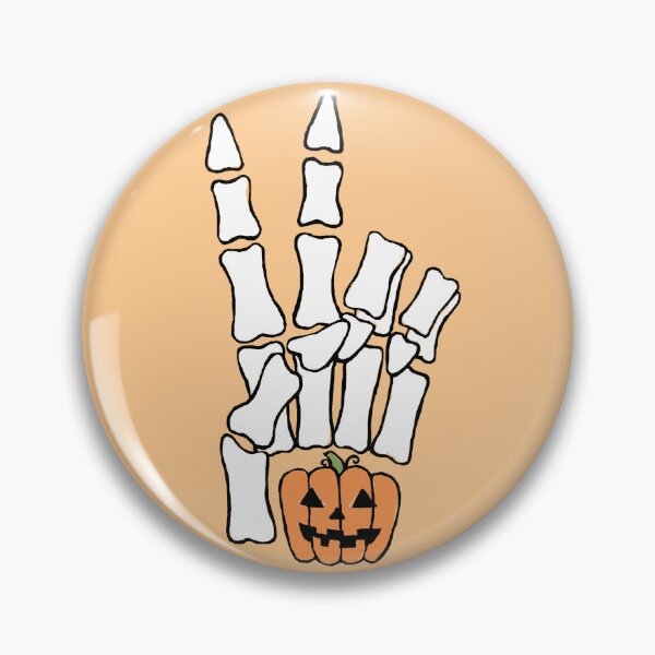 Item preview, Halloween Skeleton Peace Sign  designed and sold by vron615.