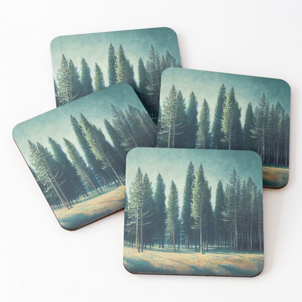 Item preview, pine forest, green forest designed and sold by shokA Design.