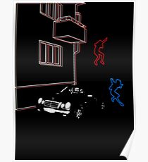Science Fiction Neon Blur Poster