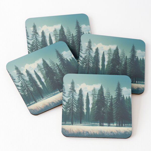 Item preview, pine forest, green forest designed and sold by shokA Design.