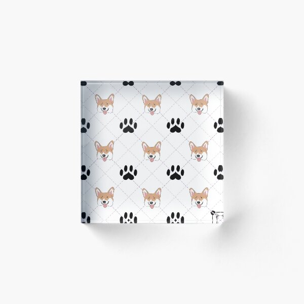 Corgi Acrylic Block