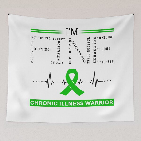 Item preview, I'm Fine Chronic Illness Warrior Support Chronic Illness Awareness Gifts designed and sold by rechardtee.