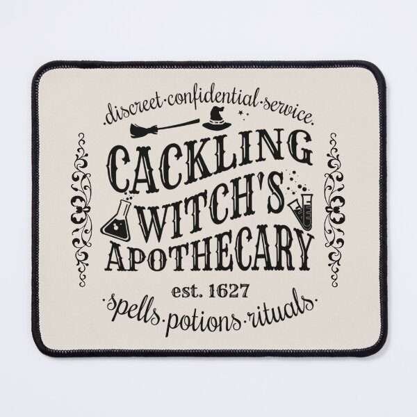 Item preview, Cackling Witch's Apothecary, Cool Halloween Design, One Of Matching Four Cream Color designed and sold by TrulyEpoque.
