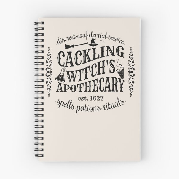 Item preview, Cackling Witch's Apothecary, Cool Halloween Design, One Of Matching Four Cream Color designed and sold by TrulyEpoque.