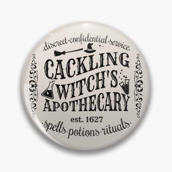 Item preview, Cackling Witch's Apothecary, Cool Halloween Design, One Of Matching Four Cream Color designed and sold by TrulyEpoque.