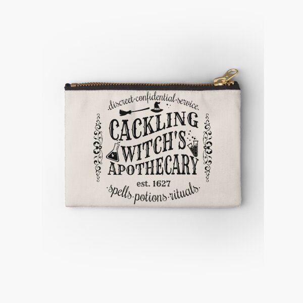 Item preview, Cackling Witch's Apothecary, Cool Halloween Design, One Of Matching Four Cream Color designed and sold by TrulyEpoque.