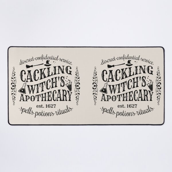 Item preview, Cackling Witch's Apothecary, Cool Halloween Design, One Of Matching Four Cream Color designed and sold by TrulyEpoque.