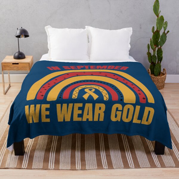 Item preview, In september we wear gold -  Childhood Cancer Awareness, Childhood Cancer Warrior, Childhood Cancer  designed and sold by GrootingHang.