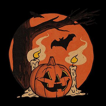 Artwork thumbnail, Vintage Pumpkin Scene Halloween by SPOOKYSWAG