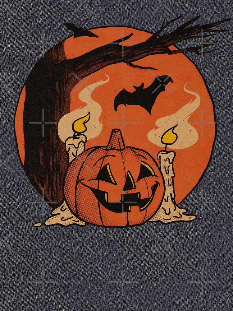 Vintage Pumpkin Scene Halloween by SPOOKYSWAG