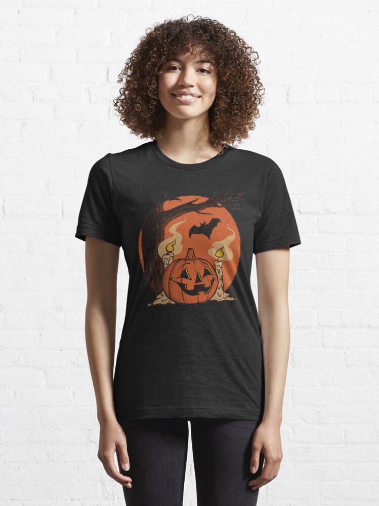 Awesome Vintage Haunted Halloween Pumpkin T-Shirt