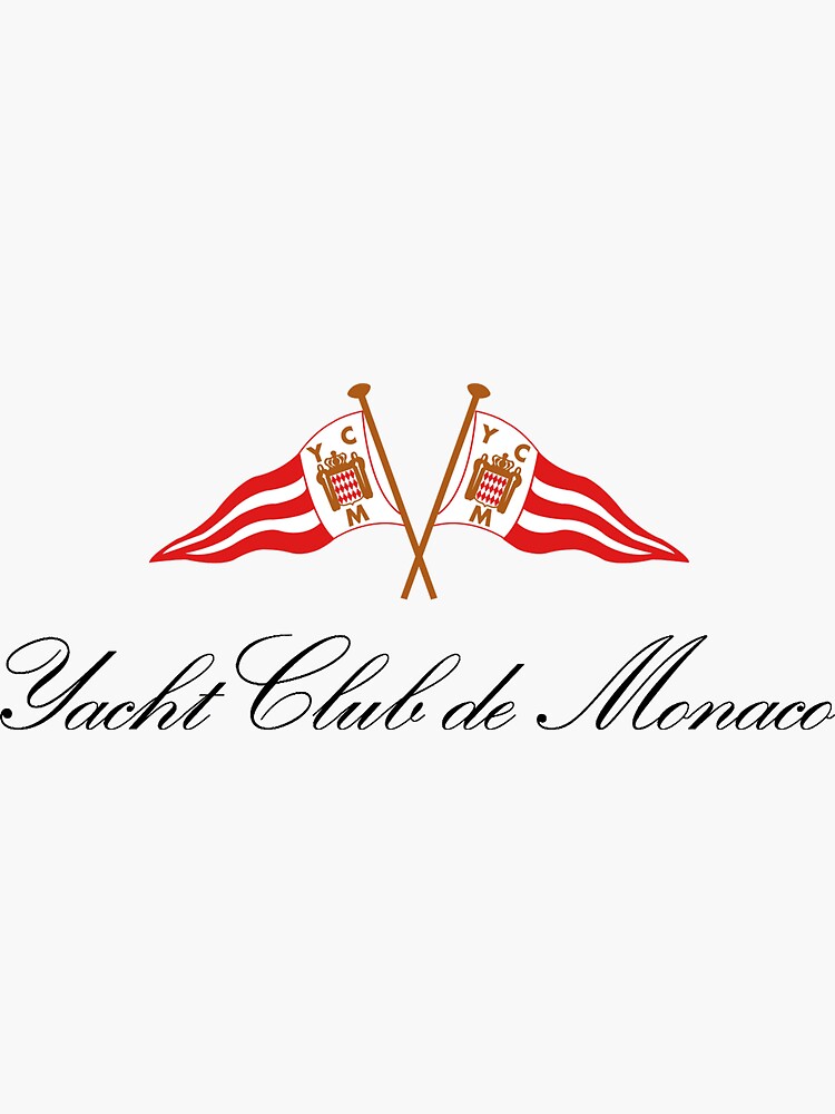 monaco yacht club sticker