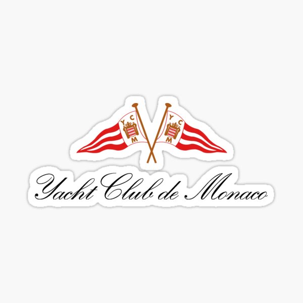 monaco yacht club sticker