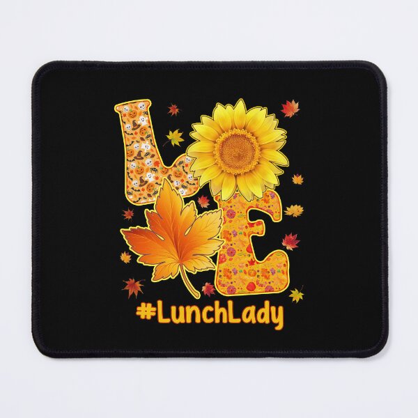 Item preview, Love Halloween Autumn Lunch Lady funny cute fall thanksgiving pumpkin school designed and sold by elizabethdawnn.