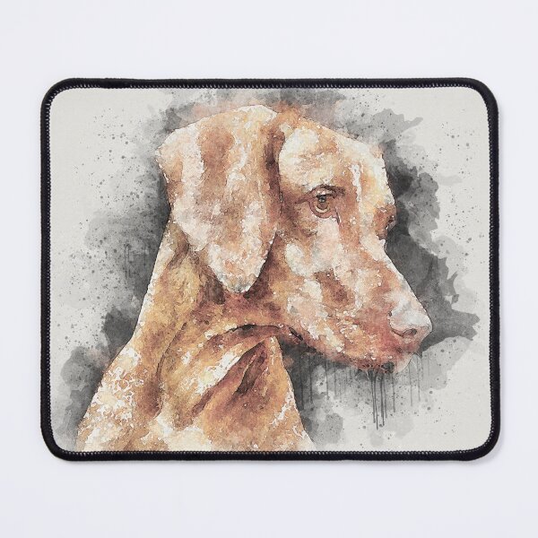 Item preview, Vizsla head watercolor, Dog head watercolor designed and sold by Ryan Rad.