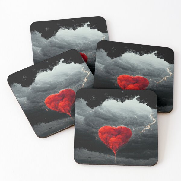 Item preview, Broken Heart in the Clouds /  Broken Hearts Unwind Designs designed and sold by Unwind-Art-Work.