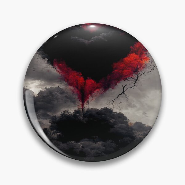 Item preview, Broken Heart in the Clouds /  Broken Hearts Unwind Designs designed and sold by Unwind-Art-Work.