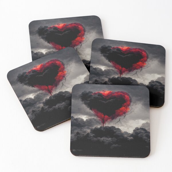 Item preview, Broken Heart in the Clouds /  Broken Hearts Unwind Designs designed and sold by Unwind-Art-Work.