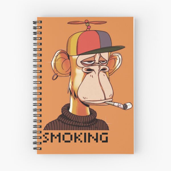 Item preview, NFT Monkey He smokes cigarettes Tshirt+stickers  designed and sold by Yourt-shirtyou.