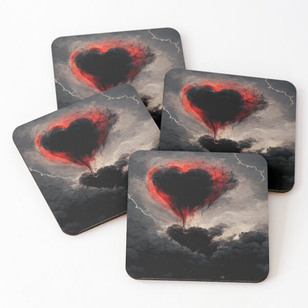 Item preview, Broken Heart in the Clouds /  Broken Hearts Unwind Designs designed and sold by Unwind-Art-Work.