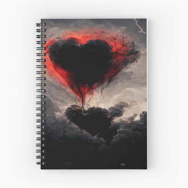 Item preview, Broken Heart in the Clouds /  Broken Hearts Unwind Designs designed and sold by Unwind-Art-Work.
