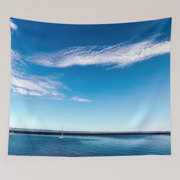 Item preview, Cape Cod Sunny Blue Sky with Clouds designed and sold by Cherries4.