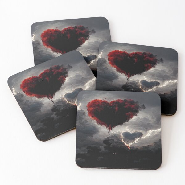 Item preview, Broken Heart in the Clouds /  Broken Hearts Unwind Designs designed and sold by Unwind-Art-Work.