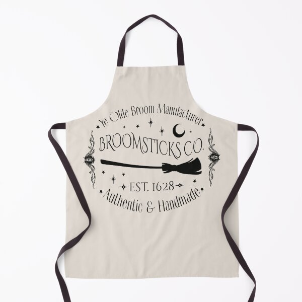 Item preview, Broomsticks Co, Cool Halloween Design, One Of Matching Four Cream Color designed and sold by TrulyEpoque.