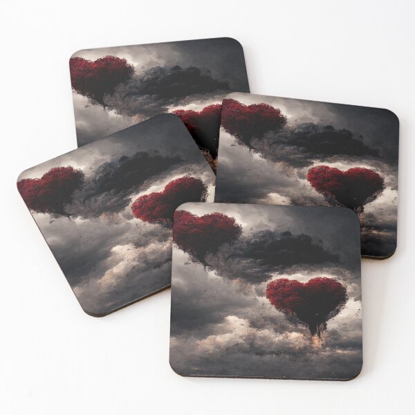 Item preview, Broken Heart in the Clouds /  Broken Hearts Unwind Designs designed and sold by Unwind-Art-Work.