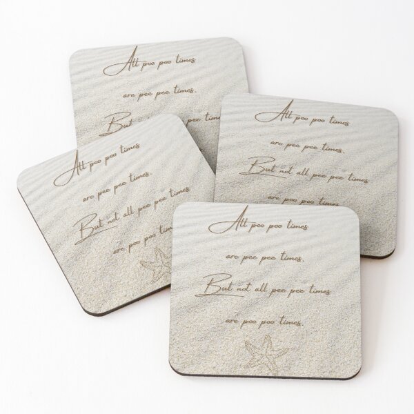 Item preview, Classy Pee Pee Poo Poo Quote Beach designed and sold by SillyFun.