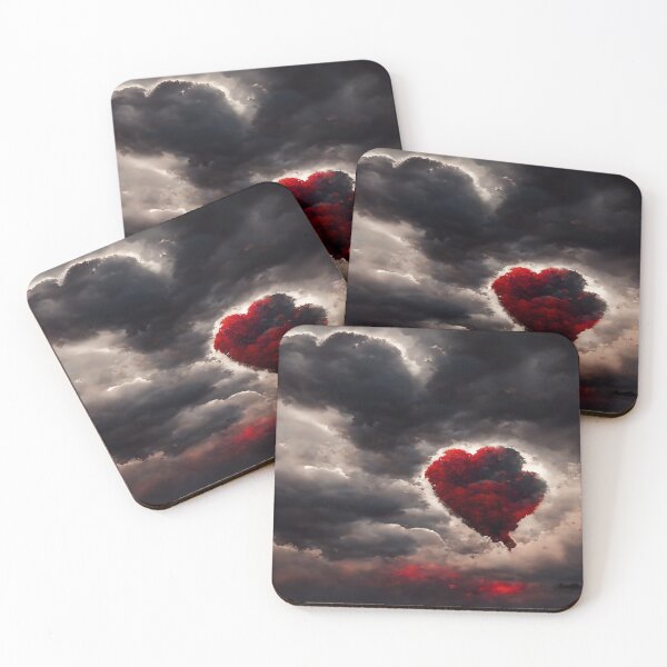 Item preview, Broken Heart in the Clouds /  Broken Hearts Unwind Designs designed and sold by Unwind-Art-Work.