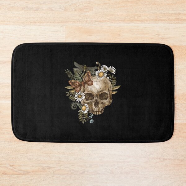 Item preview, Skull with Flowers designed and sold by VirtualFaries.