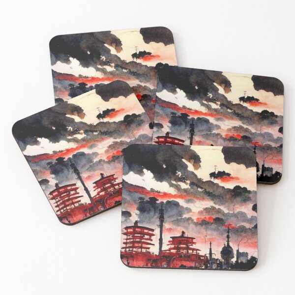 Item preview, Watercolor view Ueno Park Tokyo Asakusa designed and sold by Mirochan80.