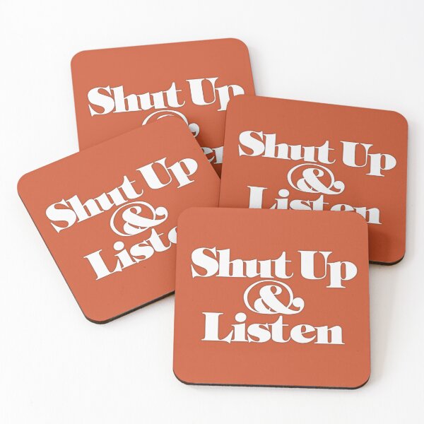Item preview, Shut Up and Listen designed and sold by beastmustdie.