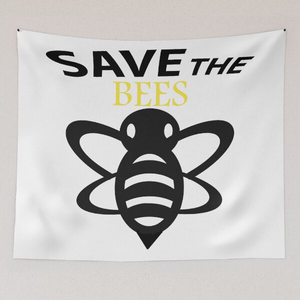 Item preview,  Save the bees shits, save the bees phone cases, save the bees hats, save the bees shower curtain, save the bees backpack  designed and sold by Poussyarts.