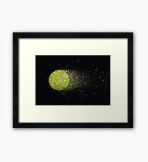 Tennisball Glitzer Gerahmter Kunstdruck